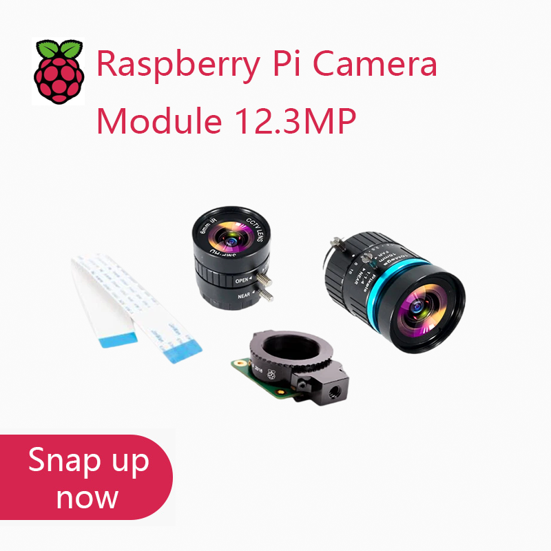 Raspberry Pi Global Shutter Camera Imx296 - Raspberry Pi Yüksek Kaliteli HQ Kamera